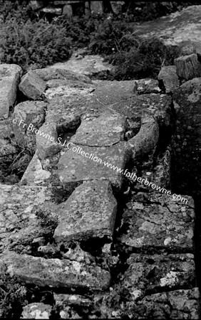 THE SEVEN CHURCHES (B) TEAMPUL A PHUILL  DUN ONAGHT  CROSS FRAGMENTS ARRANGED BY MISS STOKES  CLOGHAUN NA CARRAIGHE  CORNAU NEAR KILRONAN